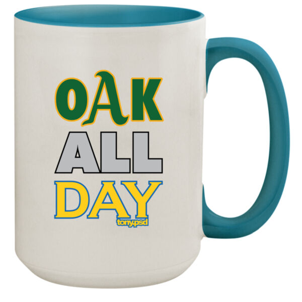 Oak All Day - 15oz Colored Inner & Handle Mug Thumbnail