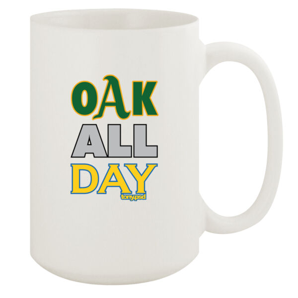 Oak All Day - 15oz White Mug Thumbnail