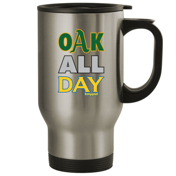 Oak All Day - 14oz Stainless Steel Travel Mug Thumbnail