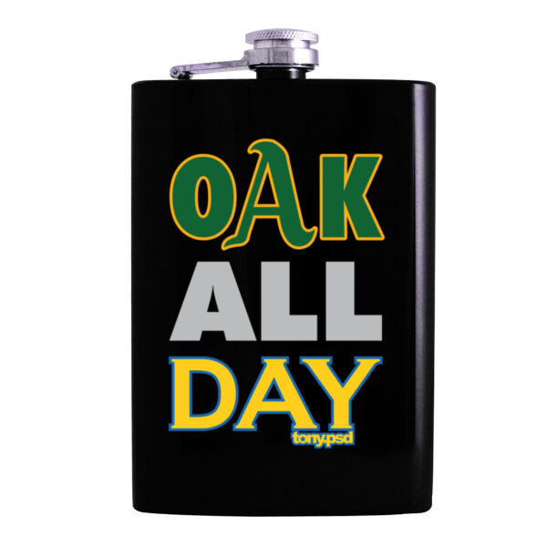 Oak All Day - 8oz Hip Flask Thumbnail