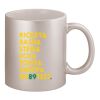 11oz Metallic Silver Mug Thumbnail